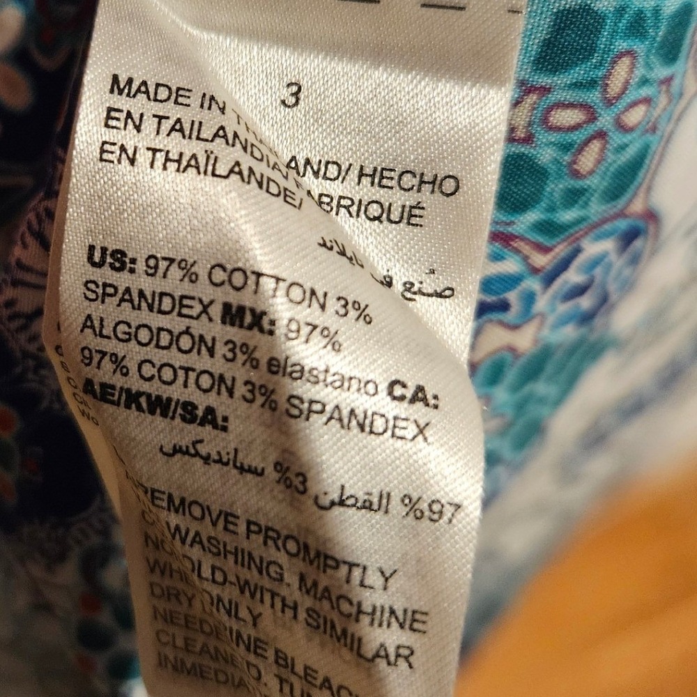 Chico's Patchwork Print Button Down Shirt Womens … - image 4